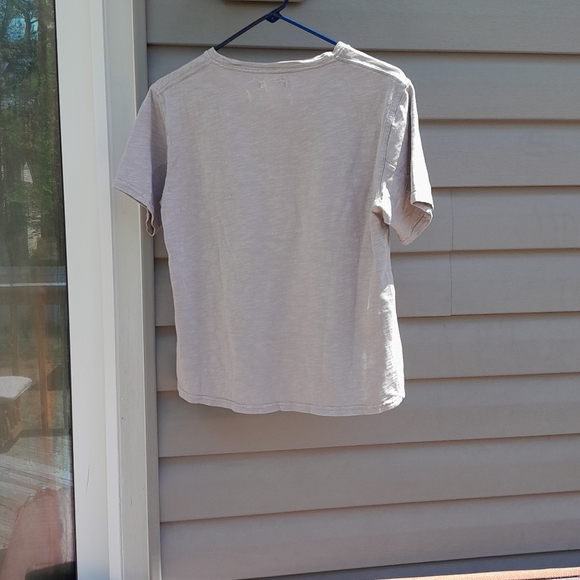 Madewell  Textured Light Gray XS Tee - Picture 4 of 4